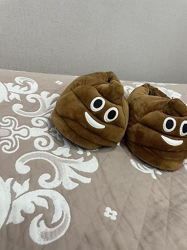 Домашние тапочки: Домашние тапочки, 37, 37.5, Б/у, цвет - Коричневый — 2