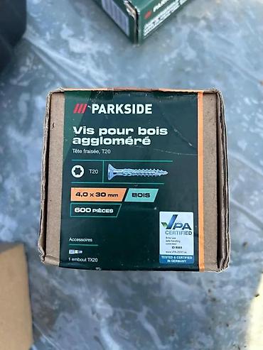 Šrafovi i matice: PARKSIDE vijci za ivericu – 4,0 x 40 mm - Tip: vijci za ivericu/drvo — 6