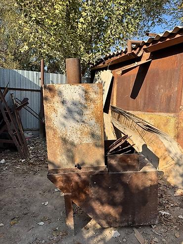 барбекю газовый купить: Металлическая печь/буржуйка с выносным дымоходом и встроенной топкой — 2
