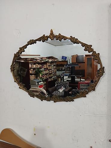 Güzgülər: Güzgü Divar üçün, Oval, Dekorativ, Çərçivə ilə — 3