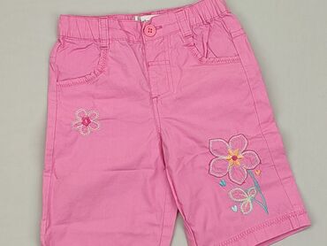 klapki z kokardą różowe: Shorts, EarlyDays, 12-18 months, condition - Good