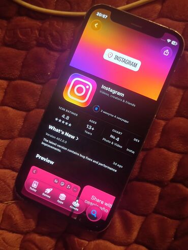 электронная печка: IPhone 12 mini, Колдонулган, 128 ГБ