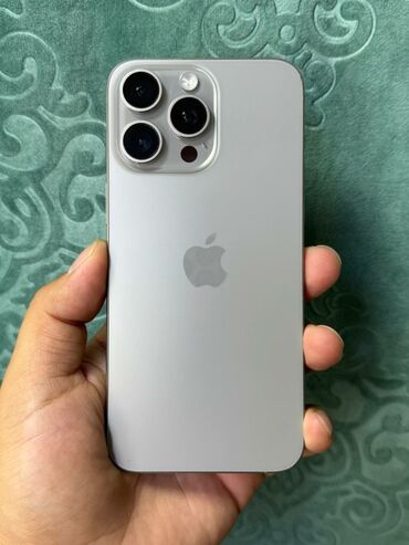 поко х6 про цена бишкек 256 гб: IPhone 15 Pro Max, 256 ГБ, Заряддоочу түзүлүш, Коргоочу айнек, Каптама, 87 %