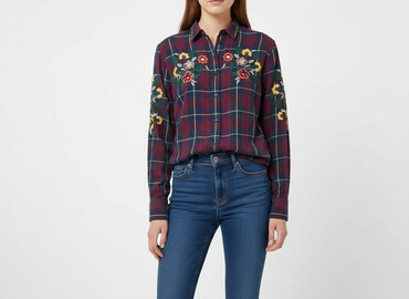 house koszula w koty: Topshop, Сорочка жіноча, розмір XS
