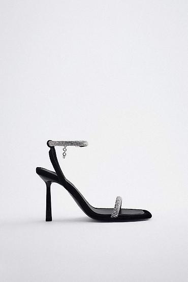 шлепанцы женские: Босоножки, 38, Zara, Новый, цвет - Черный, Самовывоз — 4