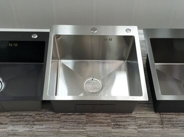 раковина под стиральную машину: Mətbəx üçün paslanmayan poladdan tək gövdəli lavabo - Material