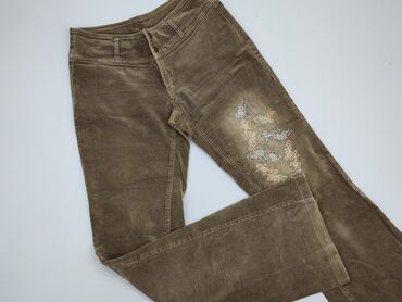 spodnie jeans brązowe damskie: Jeansy, Terranova, XL, stan - Dobry