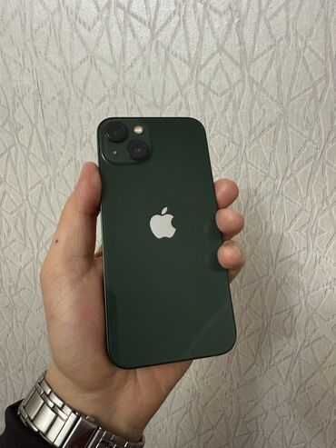 Apple iPhone: IPhone 13, Б/у, 128 ГБ, Зеленый, Защитное стекло, Чехол, Коробка, 75 % — 3