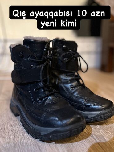 женские зимние ботинки на шнуровке: Qış ayaqqabısı – 10 AZN 35 ölçü