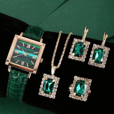 Setovi nakita: Set: Minđuše, Narukvica, Ogrlica, Materijal: Hirurški čelik — 21