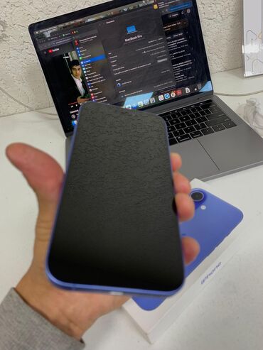 iphone 13 pro 256 цена бишкек: IPhone 16, Колдонулган, 256 ГБ, Blue Titanium, 100 %