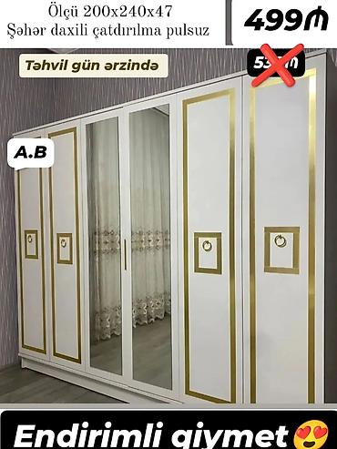 salon güzgüləri: Məhsul: Geniş həcmli paltar şkafları Xüsusiyyətlər: - Ölçülər: - — 2