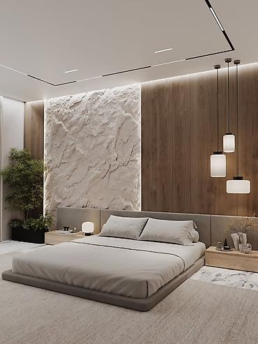 Фасадные 3D панели: Настенные декоративные панели и ТВ-зоны под ключ - Современные — 13