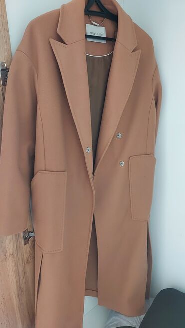 рубашка пальто: Пальто, Осень-весна, Полиэстер, По колено, Оверсайз, M (EU 38)