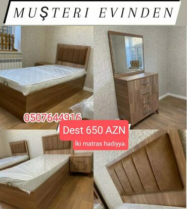 Uşaq və gənc otağı üçün dəstlər: Oğlan və qız üçün, Yeni, Təknəfərlik çarpayı, Dolab, Tumba — 8