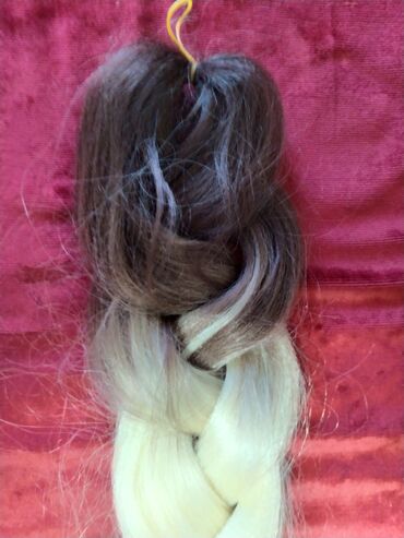 Perike i klipse: Prodajem pletenicu - rep prirodna kosa,ombre boja. rep je dugačak 60 — 3