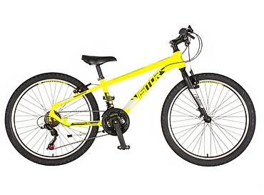 set sminke: Bicikl junior Visitor Radiance 24" (XS), neon žuti Opis: Dečiji MTB — 2