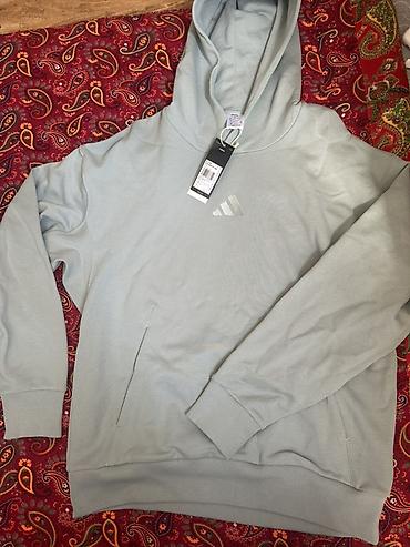 tech flecee: Худи adidas MA SZN FT HD (артикул KC3196) - Цвет: светло-серый - — 1