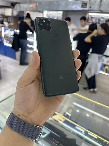 Google: Google Pixel 5, Б/у, 128 ГБ, цвет - Черный, 1 SIM, eSIM — 1