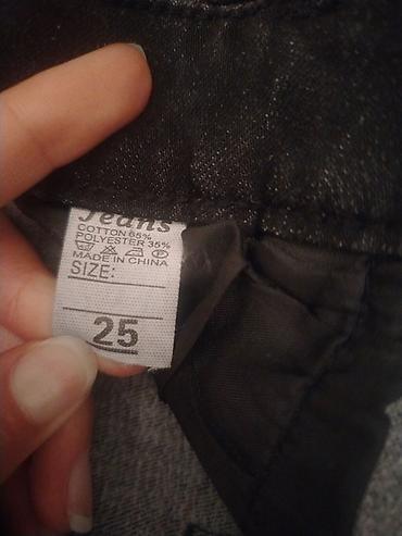kargo şalvar: Qara rəngli qadın DÜZ cins şalvar -Brend : JEANS - Ölçü: 25 / M — 3