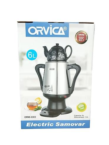 ucuz samavarlar: Elektrikli Samovar Orvica 3303 - 2300W - 4L - Ağ/Qara - 74.99AZN — 2