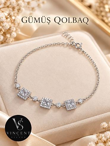 kamplekt: Dəstə daxildir: Bilərzik, Gümüş, 925 Əyar — 4