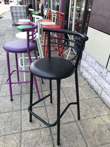 Restoran mebeli: Bar oturacaqlari zavod istehsalidir qalin demirlidir oturacaq hisse — 13
