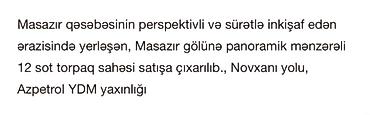 obyekt ucun torpaq: 12 sot, Tikinti — 5