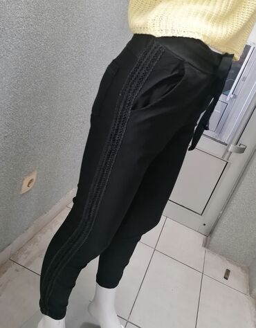 ženske pantalone sa džepovima: L (EU 40), Visok struk, Drugi kroj pantalona