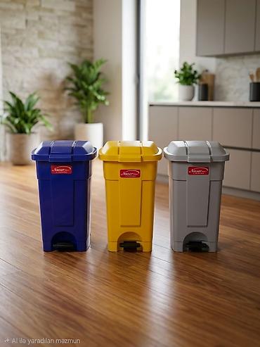 🗑️ Zibil qutuları – cəmi 13.90 AZN-dən! ✔️ Müxtəlif ölçü və modellər — 10