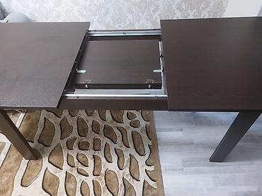 Masalar: Qatlanan/uzadıla bilən masa - Material: tünd ağac rəngli MDF/laminat — 1