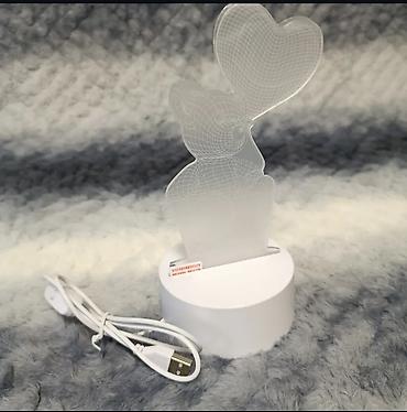 3d светильник: 3D LED-ночник с акриловой фигурой Описание: - Декоративный светильник — 3