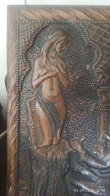 vinil panel: Misgər işi üslubunda relyefli mis panel 50*70 ölçüləri - Material — 8