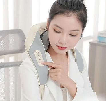 шейный массажёр: Электрический массажер для шеи, спины и тела Kneading Neck massager А — 9