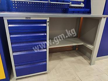 слесарный стол: Верстак Profi W с тумбой, экраном и освещением!!! Перед вами готовый — 4