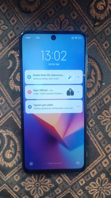 сотовый телефон fly ff244 grey: Redmi Note 9S, 64 ГБ, цвет - Синий, Отпечаток пальца