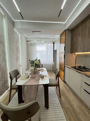 royal construction: 3 комнаты, 77 м², Асанбай мкр Элитка, 11 этаж, Дизайнерский ремонт — 10
