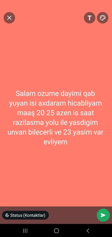 bileceri is elanlari: Qabyuyan tələb olunur, Gündəlik ödəniş, 18-29 yaş