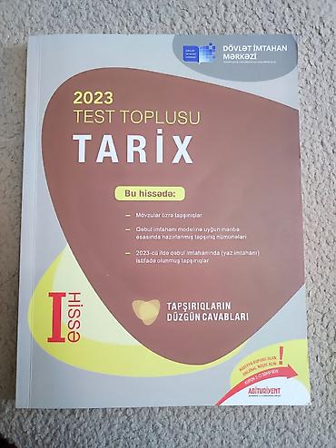 Testlər: 2023 TARİX TEST TOPLUSU 1-Cİ HİSSƏ — 1