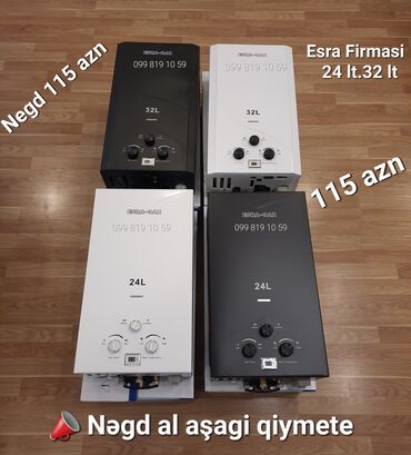 su ile işleyen kondisioner: ESRA-QAZ qazla işləyən su qızdırıcıları Model və tutum: - 24 litr -