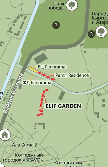 elif: 1 комната, 47 м², Асанбай мкр Элитка, 2 этаж, ПСО (под самоотделку) — 5