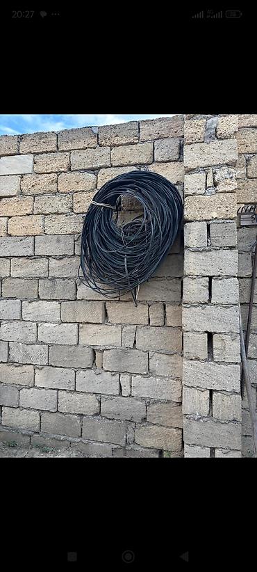 cat 5 kabel: Qara izolyasiyalı elektrik kabeli bobini - Rəng: qara - Tip — 1