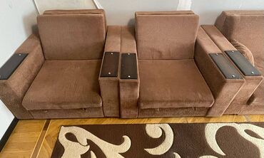 Divan və kreslo dəstləri: İşlənmiş, 2 kreslo, Divan, Bazalı, Açılan
