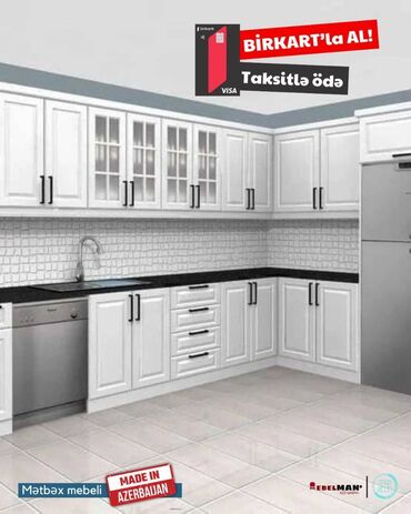 Sifarişlə mətbəx mebeli: Sifarişlə mətbəx dəsti, Özü çəkən petlələr, Sadə laminat, Kredit var, Pulsuz çatdırılma -da lalafo.az — 9 Sifarişlə mətbəx mebeli: Sifarişlə mətbəx dəsti, Özü çəkən petlələr, Sadə laminat, Kredit var, Pulsuz çatdırılma — 9