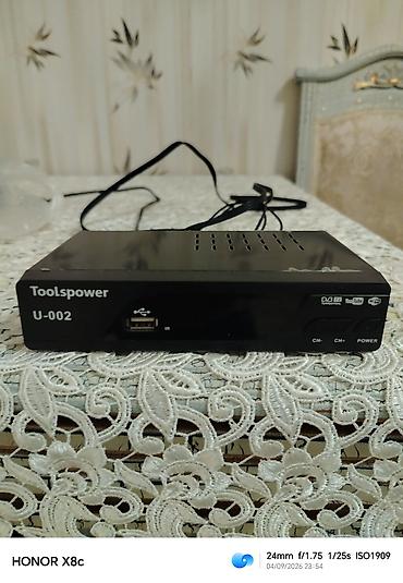 dvb t2 receiver: Toolspower U-002 rəqəmsal TV qəbuledicisi (DVB-T2) - DVB-T2 yerüstü — 1