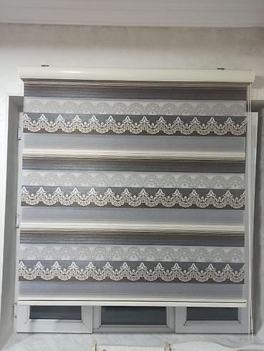 perde dekoru: Zebra jalüz pərdə iki ədədin 99man.Eni 130 uzunluq135 - Növ: Zebra — 2