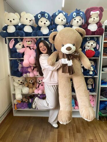Игрушки: 🧸Мишка 160см 🔥🔥🔥 🧸60 см 1000 сом (Бесплатная доставка) 🧸80 см 1500 — 9