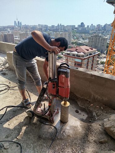 seyf qaplar: Beton kəsmə beton deşmə xidməti Karot - HILTI DD 200 / 350 ilə 25 °