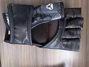 mma: MMA məşqləri və döyüş idman növləri üçün yarımbarmaq əlcək. Şəkillərdə — 3