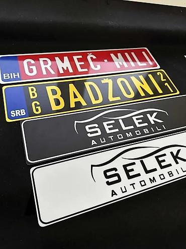 Delovi za motocikle: Ukrasne tablice - izrada ukrasnih tablica po želji- 1881 📌 opis: ne — 4